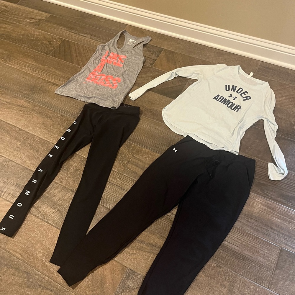 2 Activewear Sets- Under Armour and Nike
